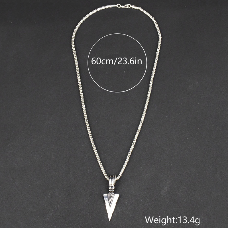 Simple Style Arrow Alloy Men's Pendant Necklace display picture 4