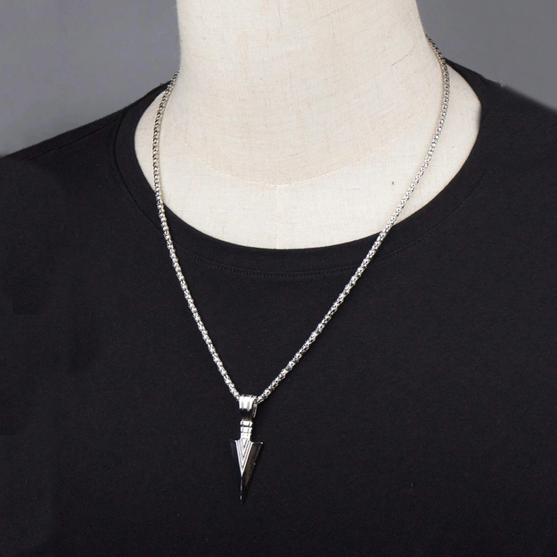 Simple Style Arrow Alloy Men's Pendant Necklace display picture 2