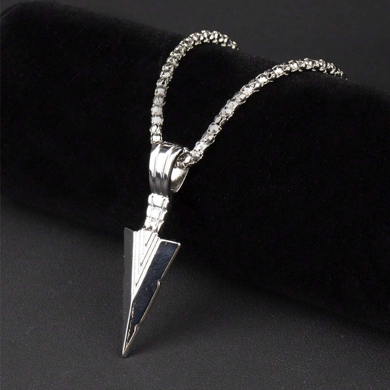 Simple Style Arrow Alloy Men's Pendant Necklace display picture 5