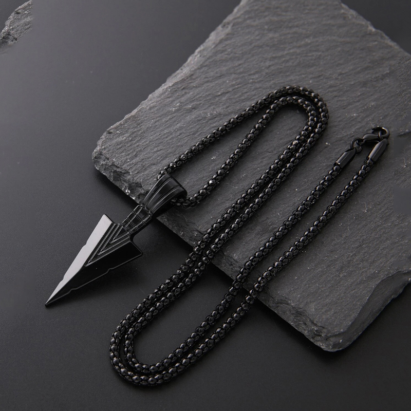 Simple Style Arrow Alloy Men's Pendant Necklace display picture 9