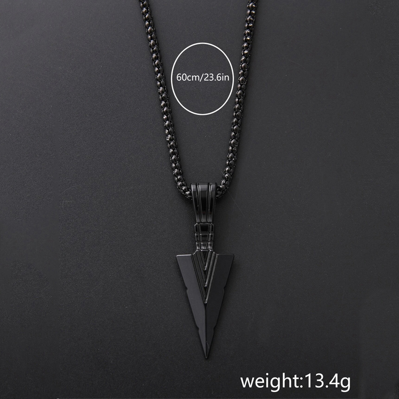Simple Style Arrow Alloy Men's Pendant Necklace display picture 6