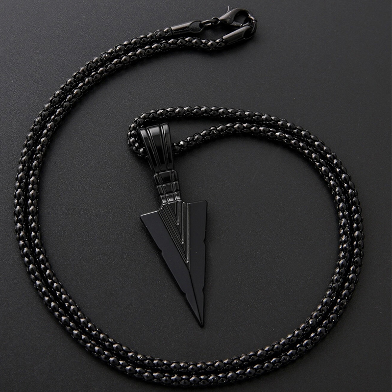 Simple Style Arrow Alloy Men's Pendant Necklace display picture 7