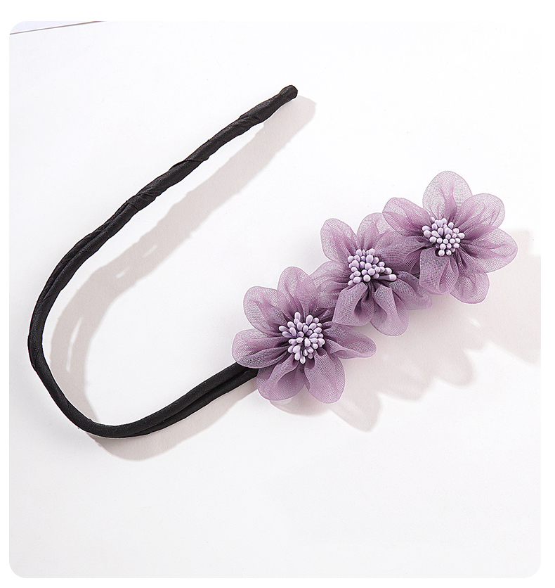 Elegant Sweet Simple Style Flower Gauze Hair Band display picture 2