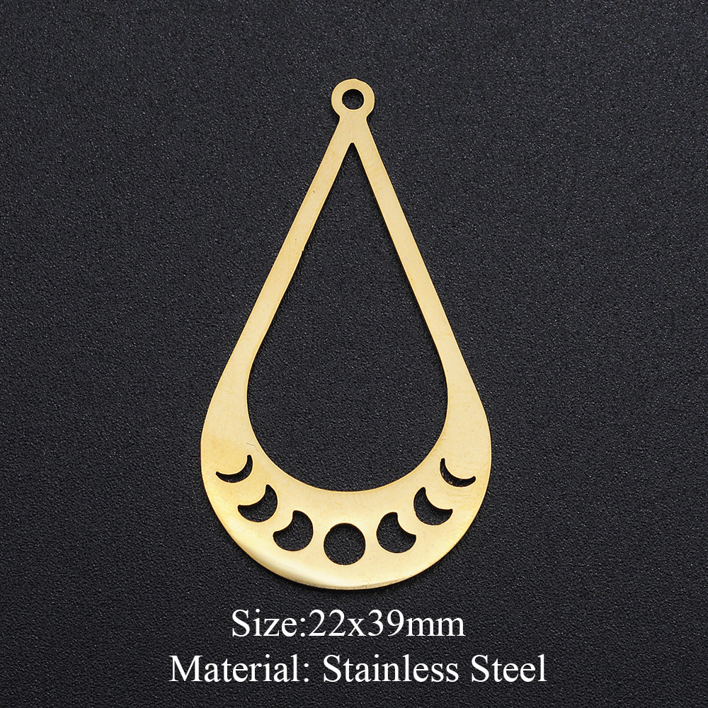 Simple Style Devil's Eye Hand Hourglass Stainless Steel Polishing Plating Gold Plated Charms Jewelry Accessories display picture 20