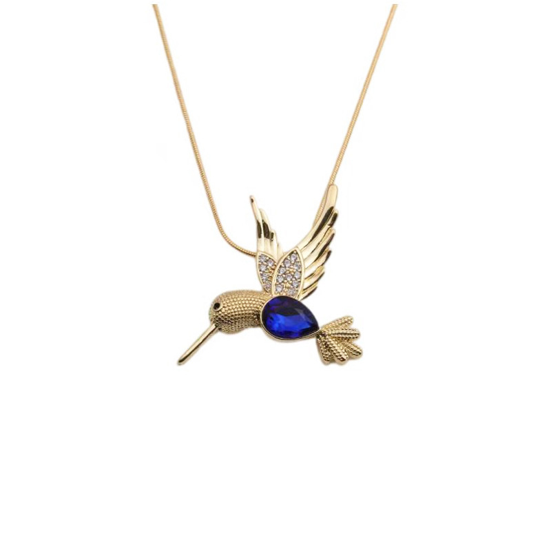 Ig Style Simple Style Woodpecker Bird Stainless Steel Copper Gold Plated Zircon Pendant Necklace In Bulk display picture 7