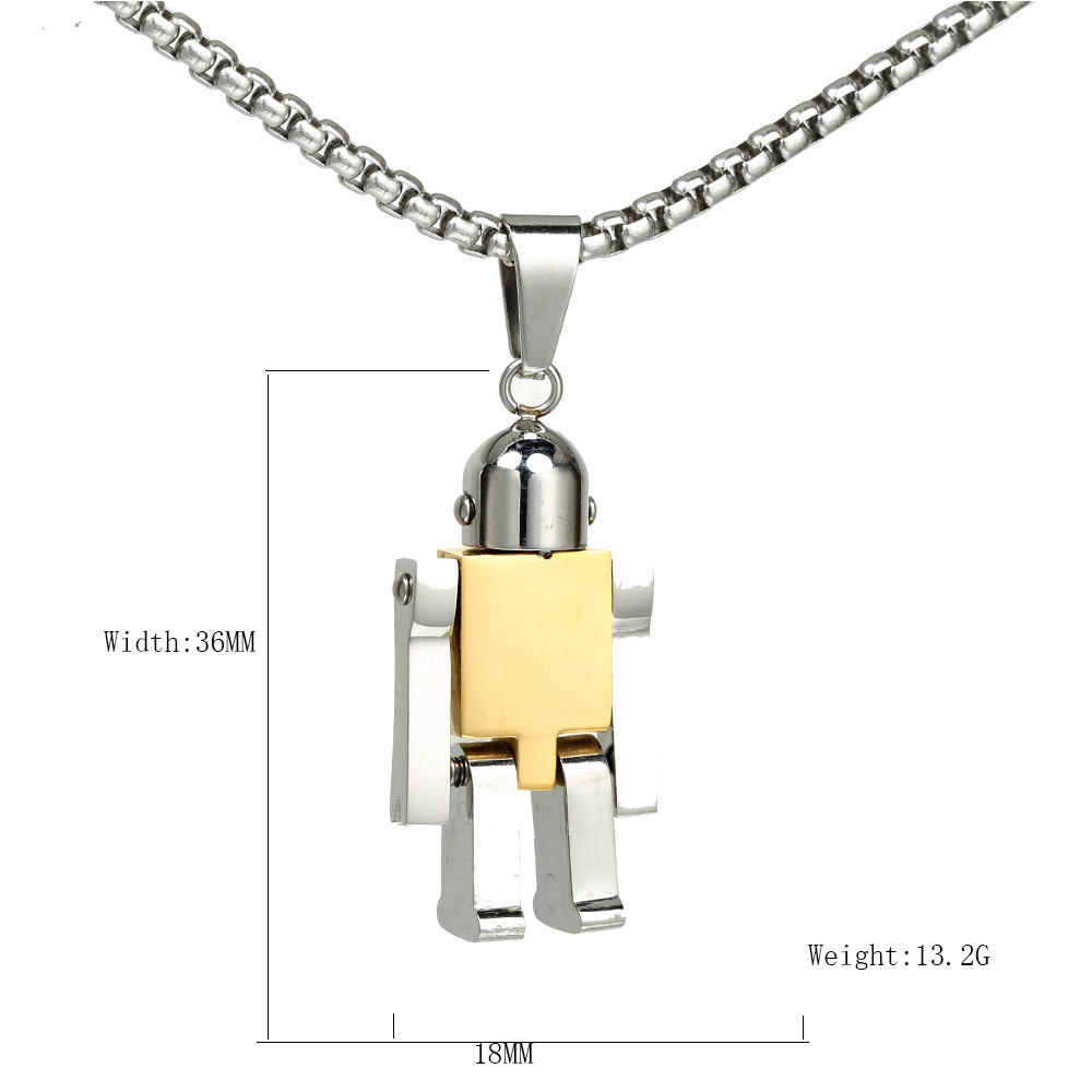 Stainless Steel Simple Style Geometric Robot display picture 1