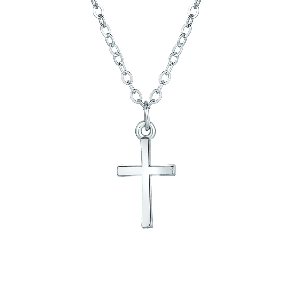 Ig Style Cross Alloy Zinc Alloy Plating Inlay Rhinestones Women's Pendant Necklace display picture 6