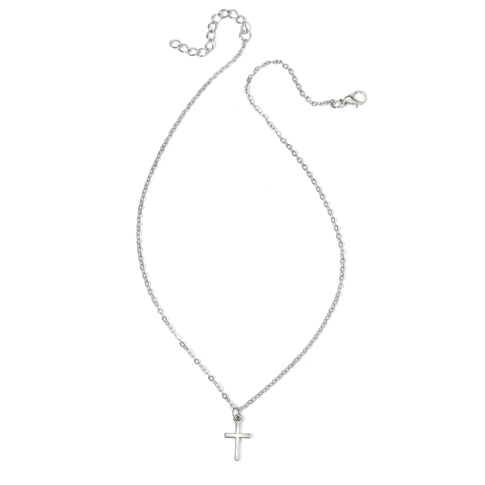 Ig Style Cross Alloy Zinc Alloy Plating Inlay Rhinestones Women's Pendant Necklace display picture 8