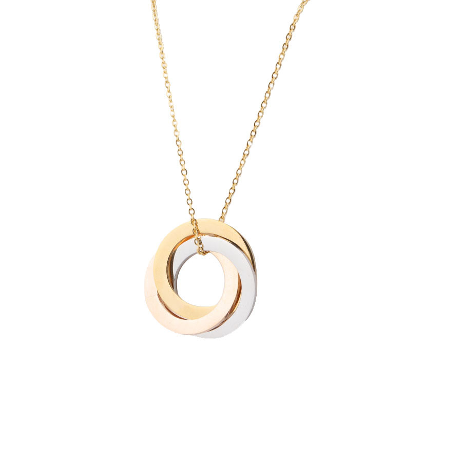 Stainless Steel 18K Gold Plated Basic Classic Style Geometric None Pendant Necklace display picture 4