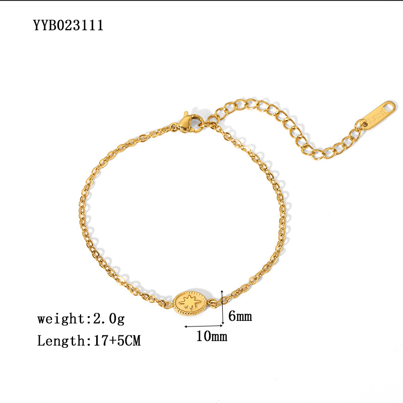 Modern Style Butterfly 304 Stainless Steel 18K Gold Plated Rhinestones Bracelets In Bulk display picture 12