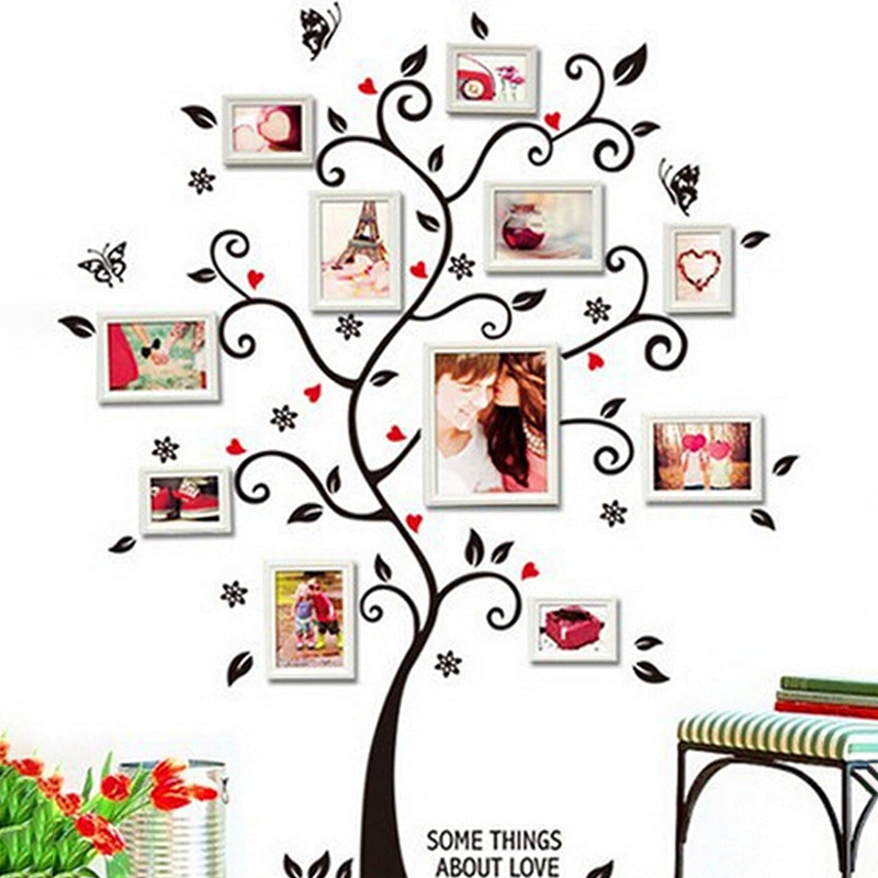 Pastoral Tree Butterfly Pvc Wall Sticker Artificial Decorations display picture 2
