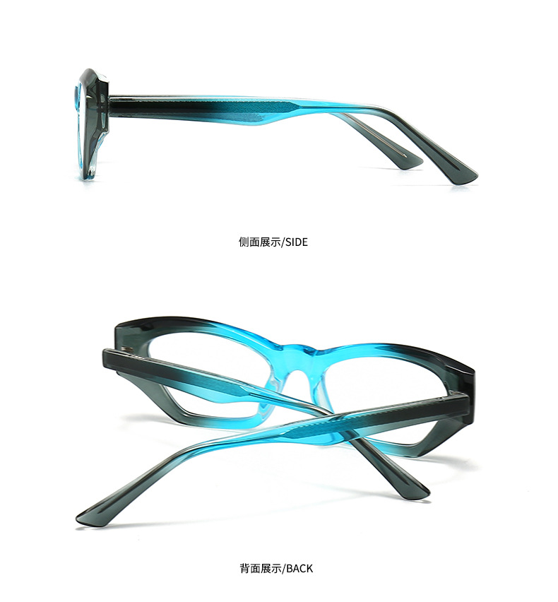 Basic Color Block Solid Color Ac Oval Frame Full Frame Glasses display picture 19