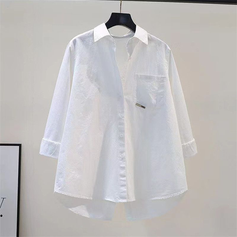 Women's Blouse Long Sleeve Blouses Pocket Slit Button Casual Simple Style Solid Color display picture 3