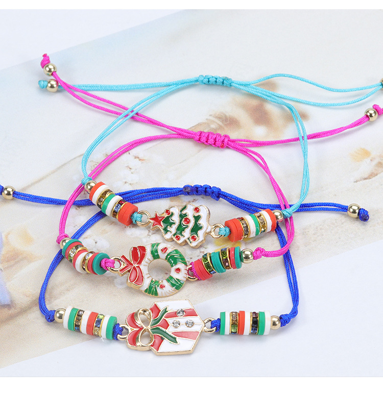 Modern Style Santa Claus Alloy Enamel Women's Bracelets Necklace display picture 4