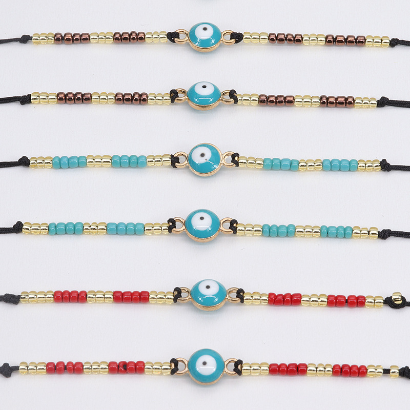 Retro Eye Seed Bead Women's Bracelets display picture 3