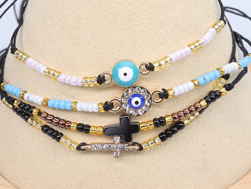Retro Eye Seed Bead Women's Bracelets display picture 8