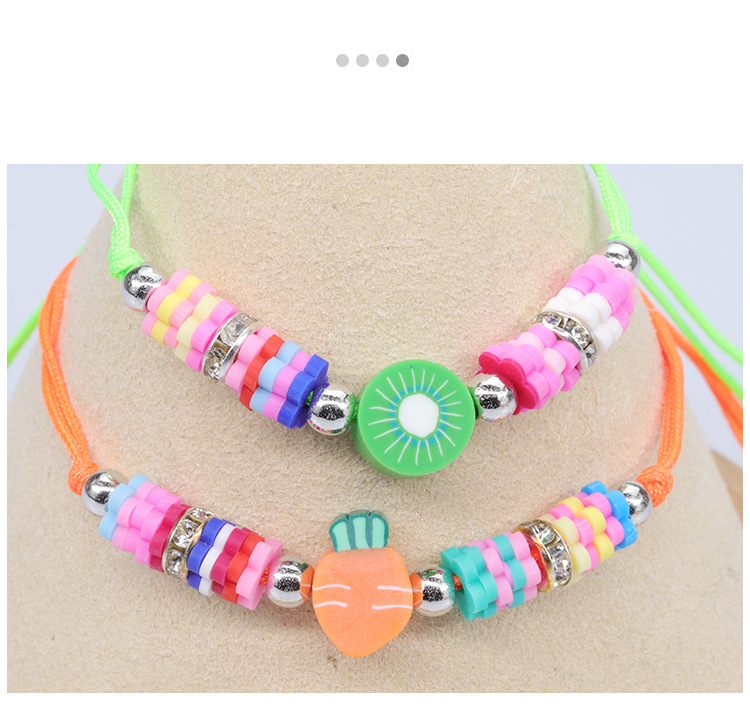 Casual Fruta Arcilla Suave Niños Pulsera display picture 3