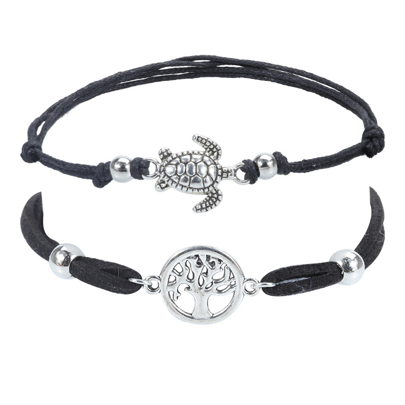 Modern Style Star Alloy Rope Unisex Bracelets display picture 6