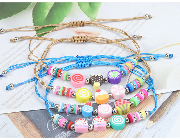 Casual Fruit Jade Line Soft Clay Women's Bracelets display picture 2