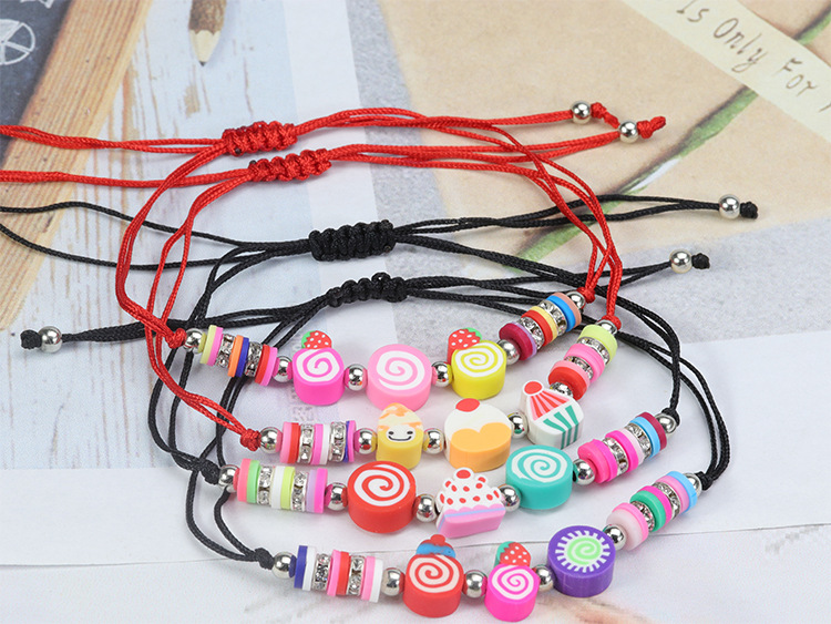 Casual Fruit Jade Line Soft Clay Women's Bracelets display picture 4