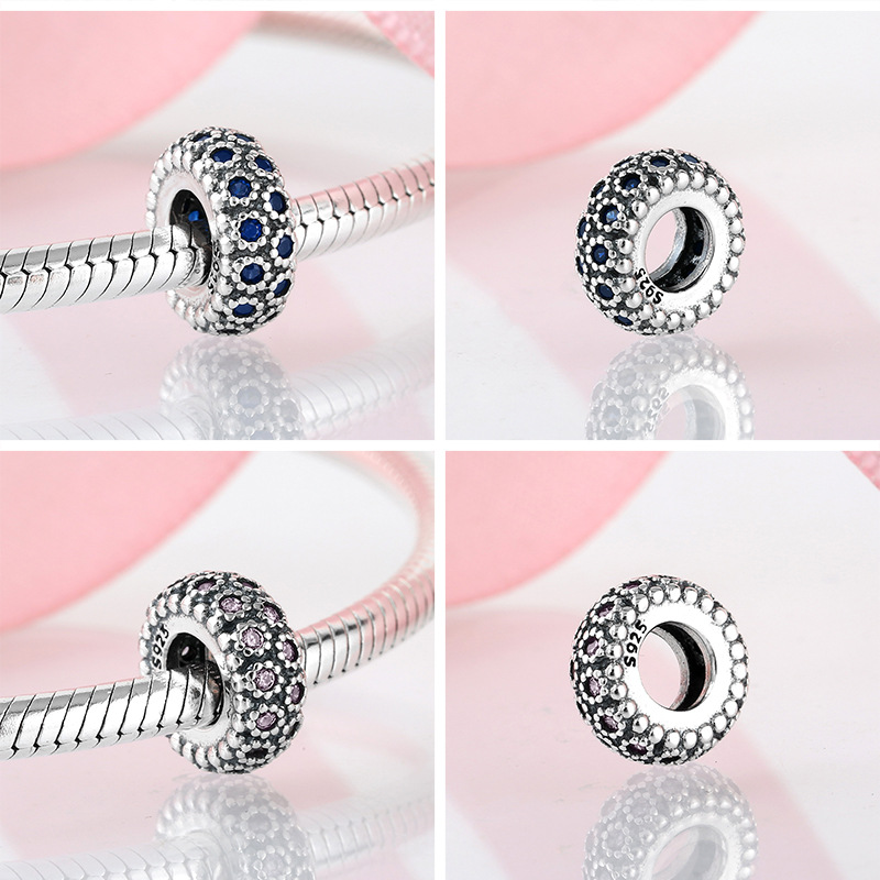 Casual Solid Color Zircon Sterling Silver Wholesale Jewelry Accessories display picture 2