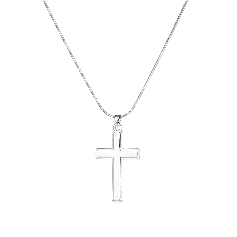 Wholesale Casual Punk Simple Style Cross 304 Stainless Steel Copper Plating display picture 1