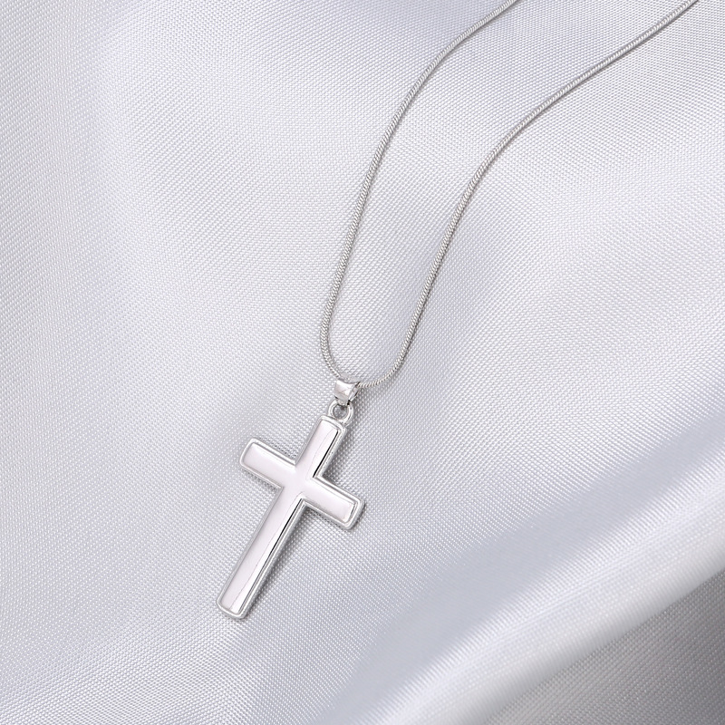 Wholesale Casual Punk Simple Style Cross 304 Stainless Steel Copper Plating display picture 3