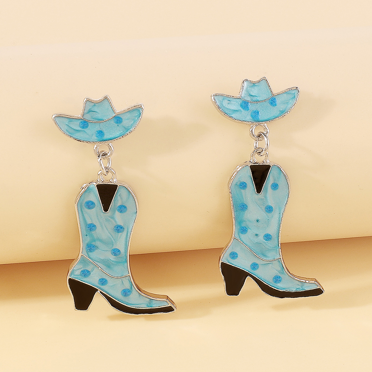 Wholesale Jewelry Casual Simple Style Boots Alloy Enamel Drop Earrings display picture 7