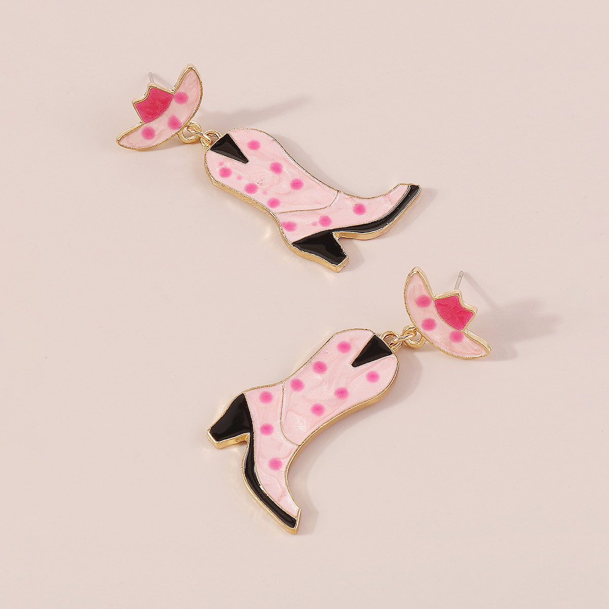Wholesale Jewelry Casual Simple Style Boots Alloy Enamel Drop Earrings display picture 9