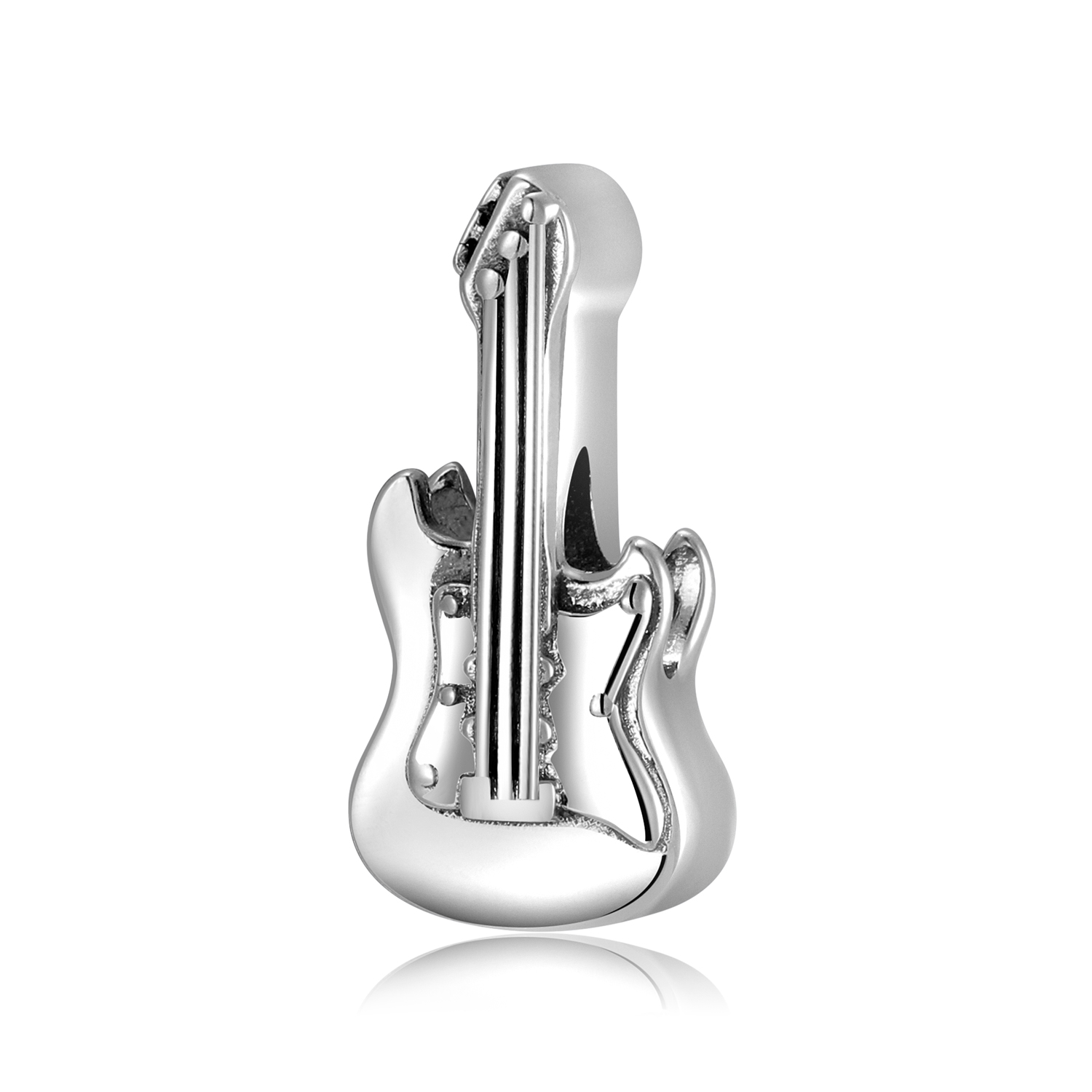 Original Design Hip-hop Rock Guitar Lips Shark Sterling Silver Epoxy Jewelry Accessories display picture 13