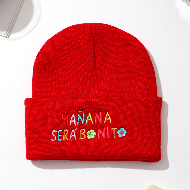 Unisex Casual Classic Style Letter Embroidery Eaveless Beanie Hat display picture 3