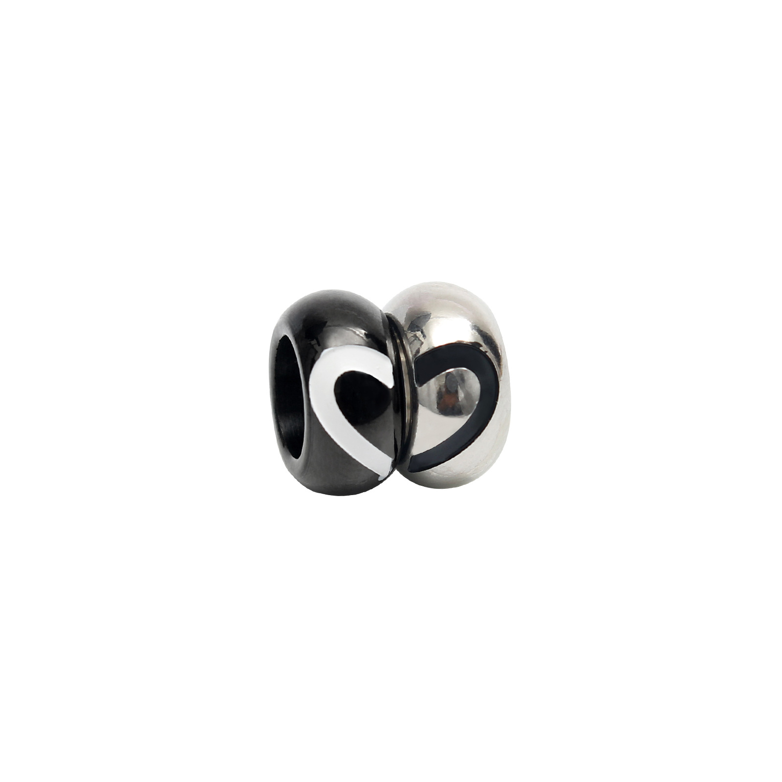 Casual Streetwear Heart Shape Stainless Steel Couple Bracelets display picture 11