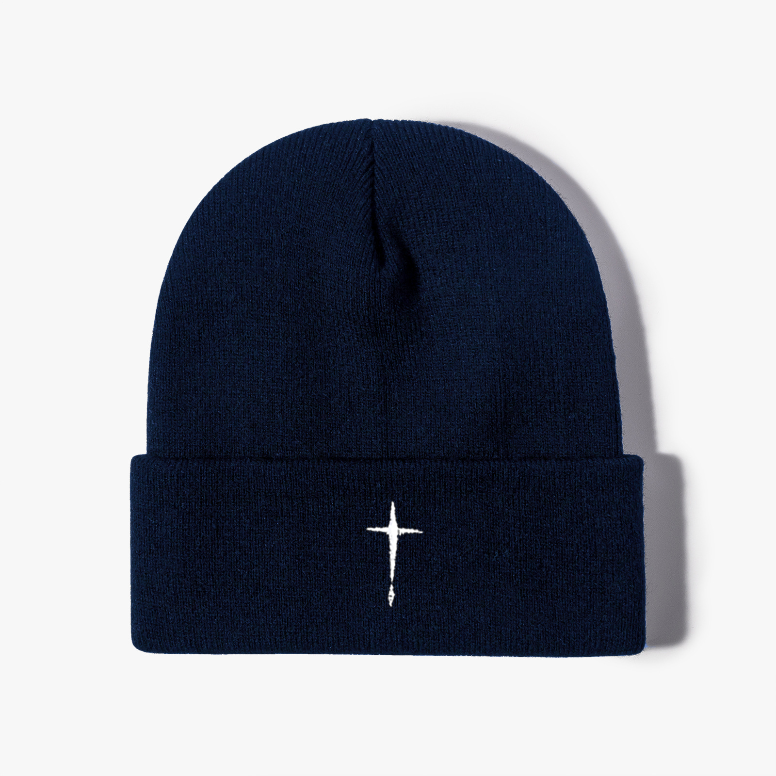 Unisex Casual Solid Color Embroidery Eaveless Beanie Hat display picture 5