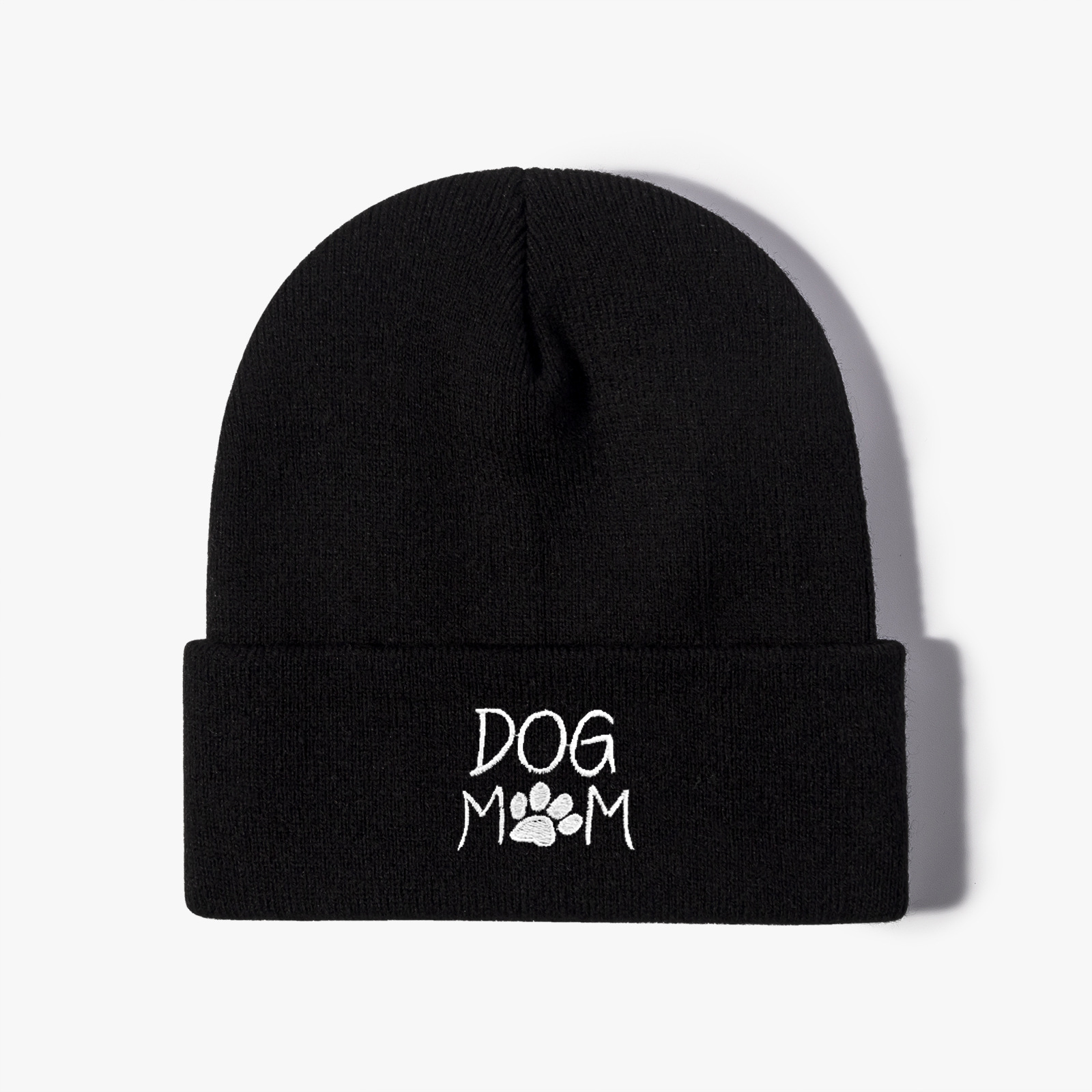 Unisex Lässig Brief Pfotenabdruck Stickerei Ohne Dach Beanie-mütze display picture 3