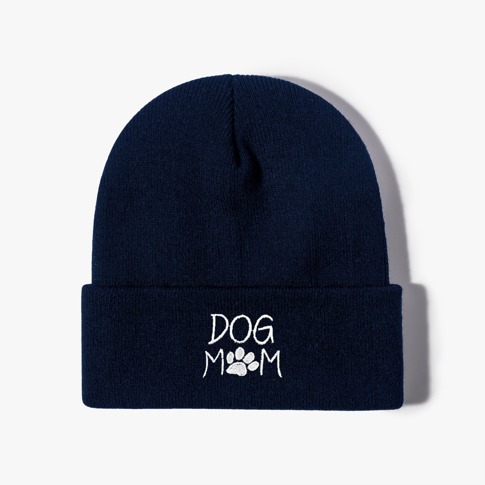 Unisex Casual Letter Paw Print Embroidery Eaveless Beanie Hat display picture 4