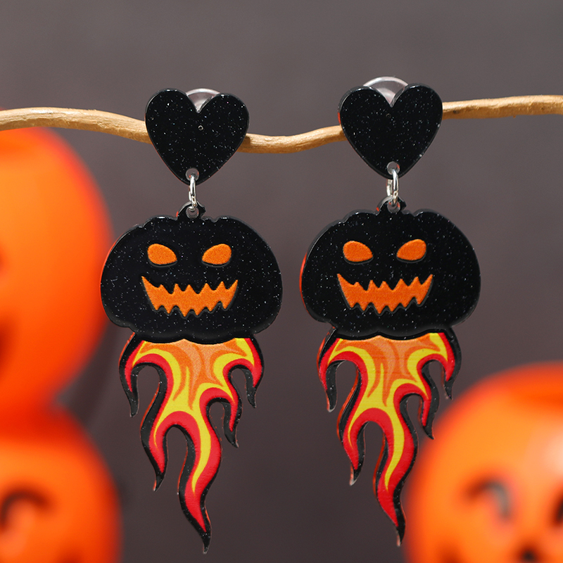 1 Pair Exaggerated Funny Ghost Arylic Drop Earrings display picture 9