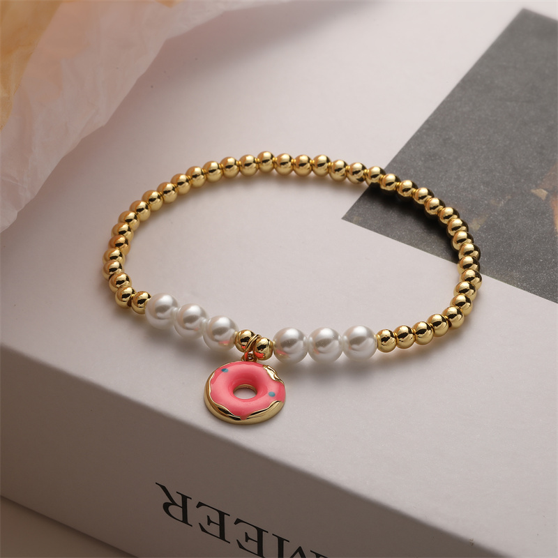 Ig Style Simple Style Heart Shape Eye Umbrella Copper Beaded Enamel Inlay Zircon Bracelets display picture 2
