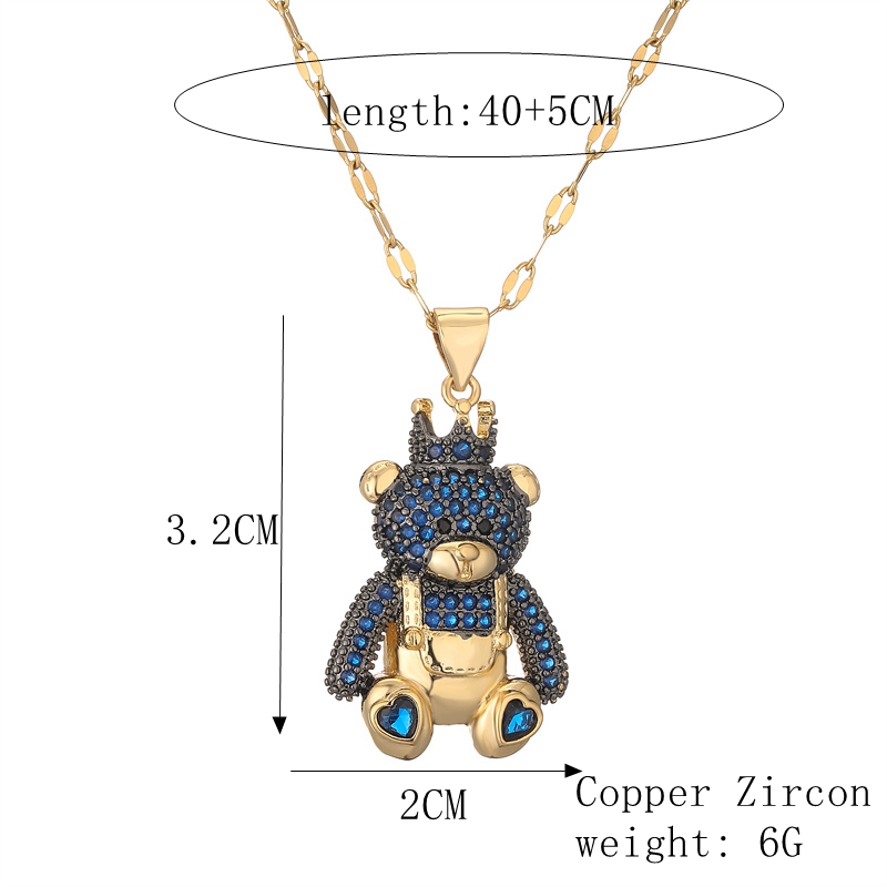 Einfacher Stil Tragen Kupfer Überzug Inlay Zirkon Vergoldet Halskette Mit Anhänger display picture 7