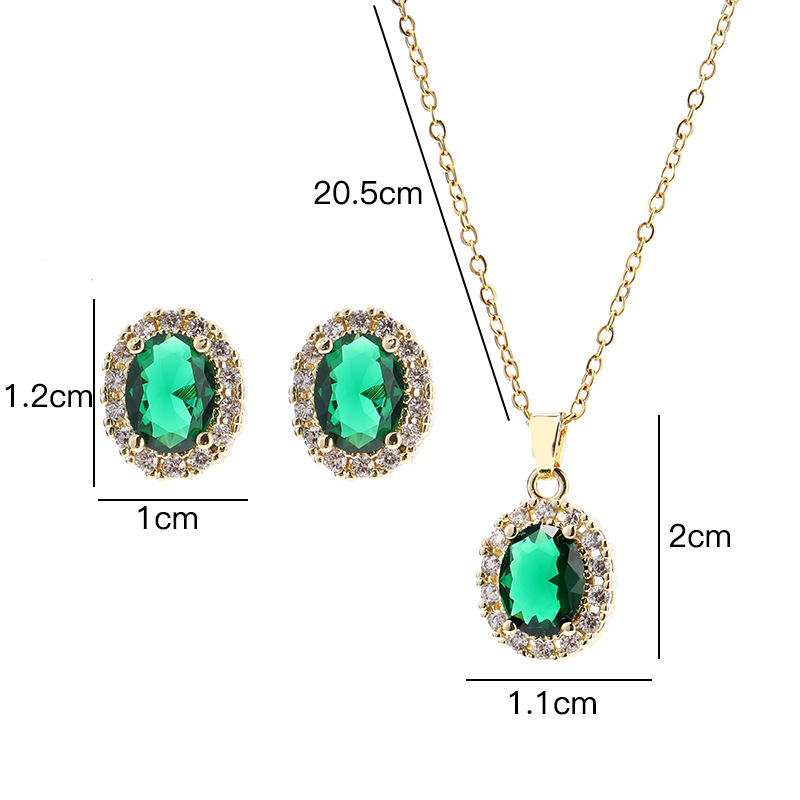 Basic Classic Style Geometric Copper Plating Inlay Zircon Necklace display picture 20