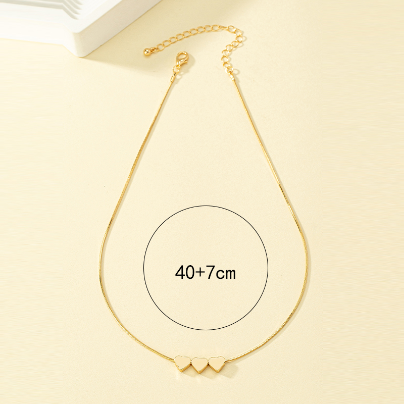Simple Style Commute Heart Shape Alloy Plating 14k Gold Plated Women's Necklace display picture 2