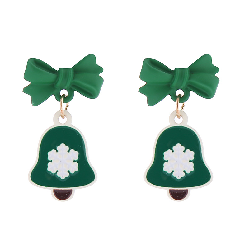 Wholesale Jewelry Cartoon Style Christmas Tree Santa Claus Alloy Plating Drop Earrings display picture 7