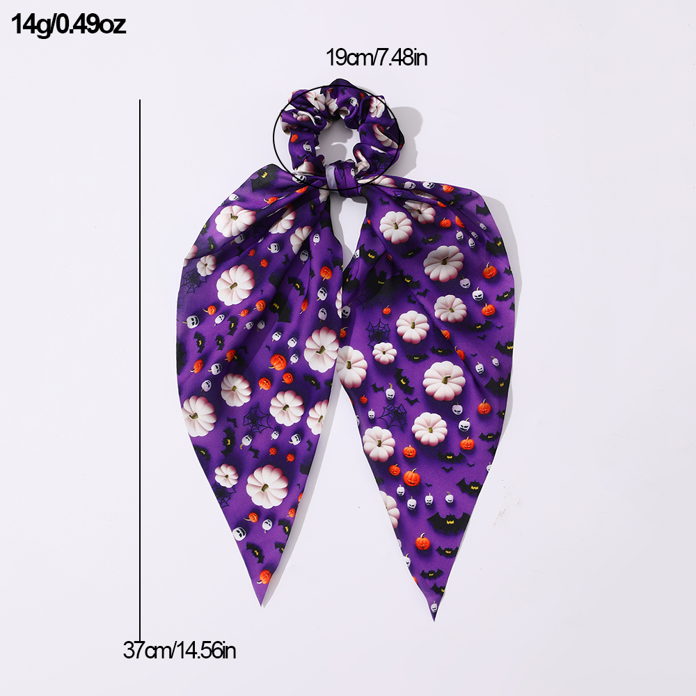Women's Hip-hop Funny Flower Skull Cloth Printing And Dyeing Hair Tie display picture 10