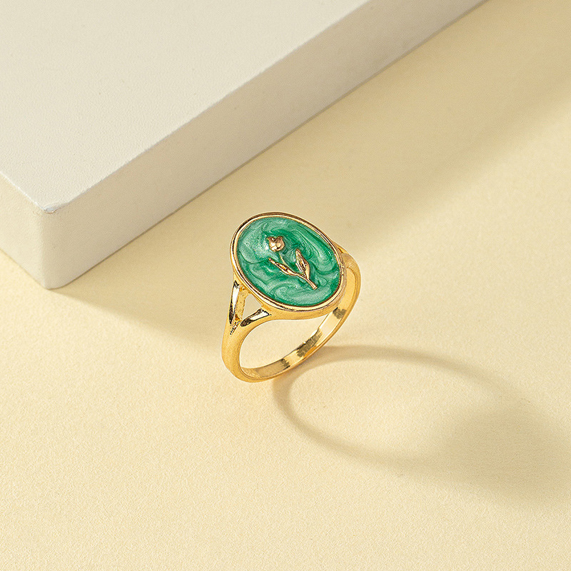 Simple Style Flower Alloy Plating Gold Plated Women's Rings display picture 7