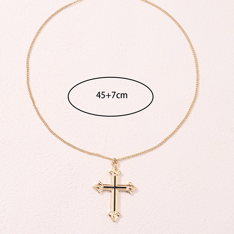 Lady Cross Alloy Zinc Alloy Plating Women's Pendant Necklace display picture 1
