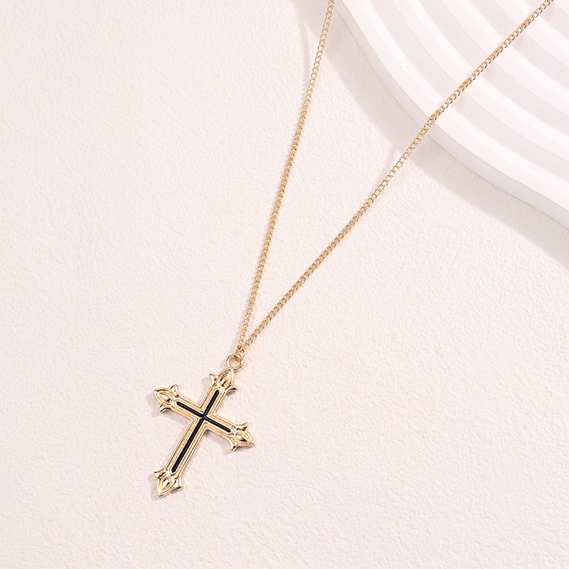 Lady Cross Alloy Zinc Alloy Plating Women's Pendant Necklace display picture 4