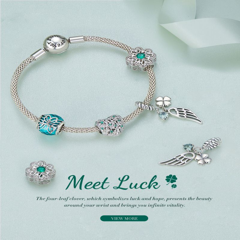 Casual Four Leaf Clover Heart Shape Frog Sterling Silver Inlay Malachite Glass Zircon Jewelry Accessories display picture 29