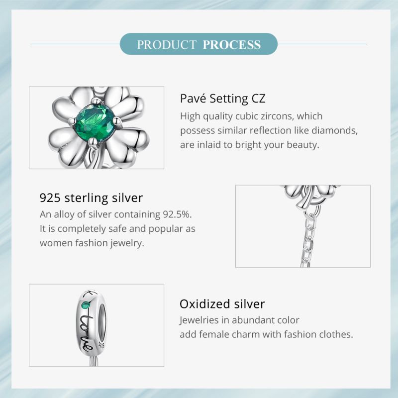 Casual Four Leaf Clover Heart Shape Frog Sterling Silver Inlay Malachite Glass Zircon Jewelry Accessories display picture 39
