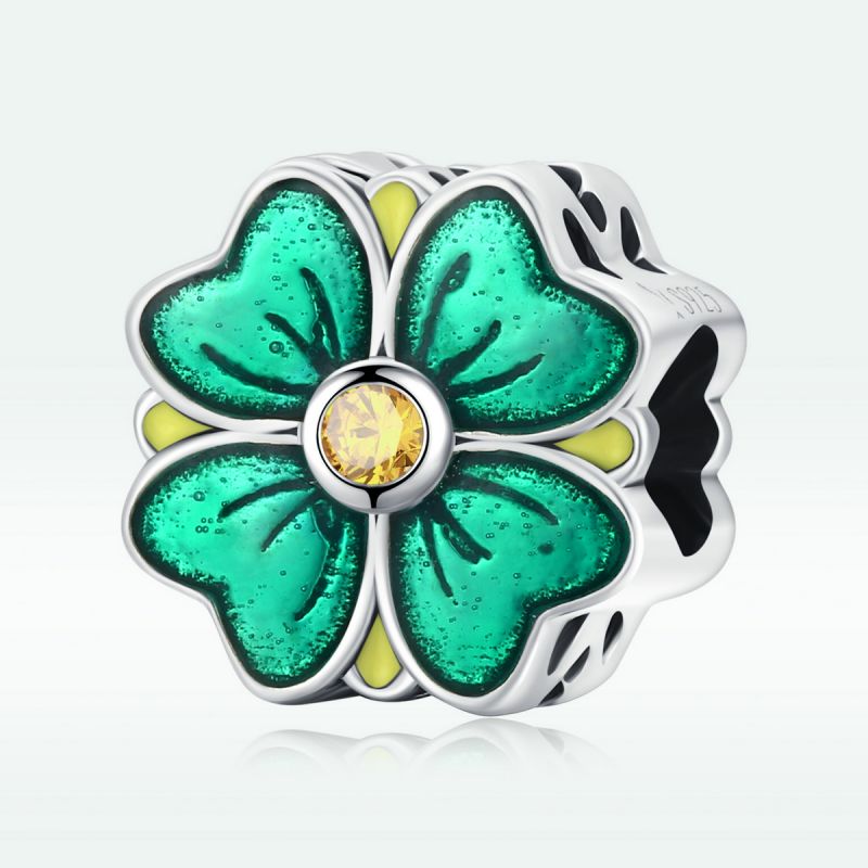 Casual Four Leaf Clover Heart Shape Frog Sterling Silver Inlay Malachite Glass Zircon Jewelry Accessories display picture 71