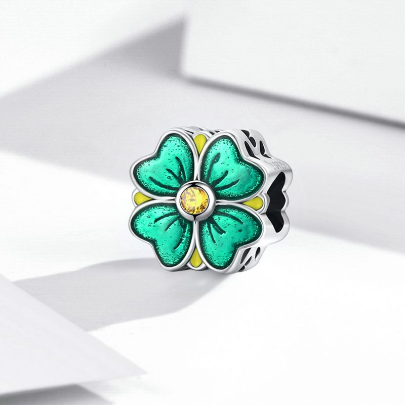 Casual Four Leaf Clover Heart Shape Frog Sterling Silver Inlay Malachite Glass Zircon Jewelry Accessories display picture 76