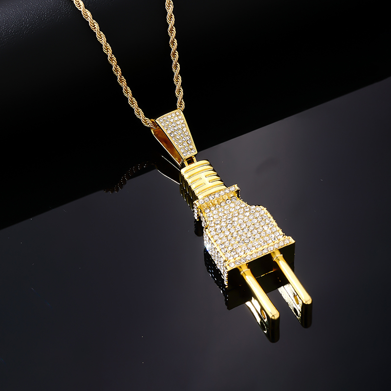 Hip-hop Vintage Style Rock Geometric Stainless Steel Alloy Plating Inlay Zircon Gold Plated Silver Plated Men's Pendant Necklace display picture 5
